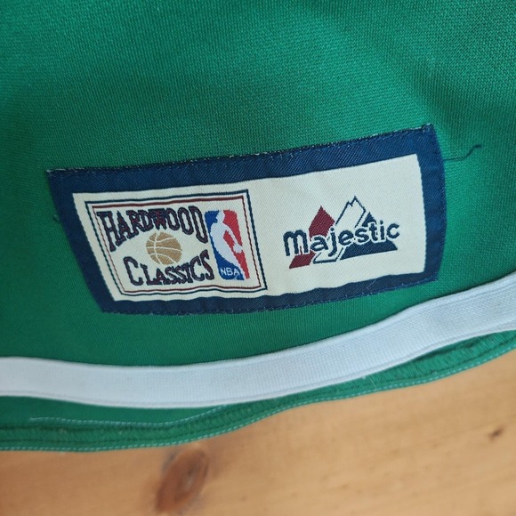 Vintage Majestic Hardwood Classics Boston Celtics Mens Large Jersey Green - Picture 5 of 9